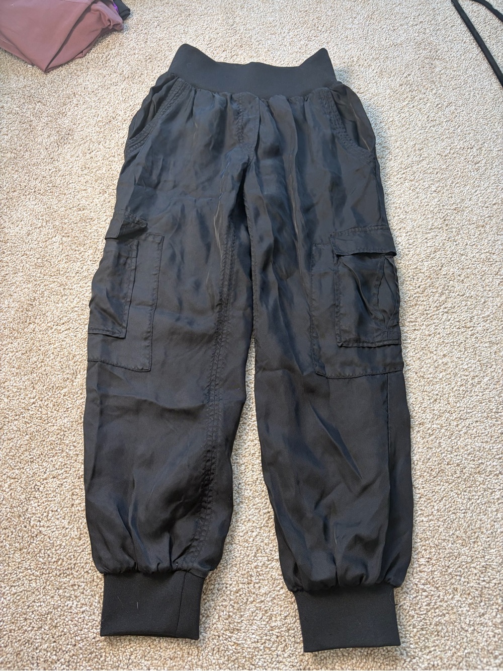 cinq a sept Black Cargo Jogger Pants